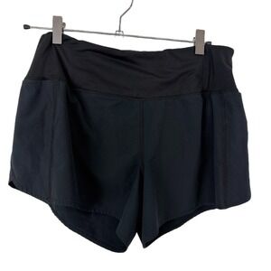 Rabbit Running Shorts Womens Medium Black Run Jog Outdoors Workout Train 4" *